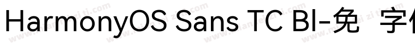 HarmonyOS Sans TC Bl字体转换